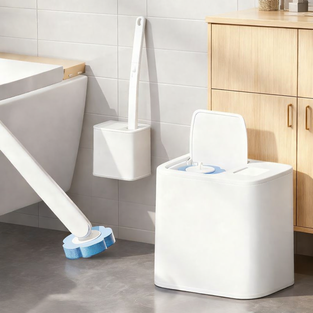 Disposable Toilet Brush Set (+12 Refills)