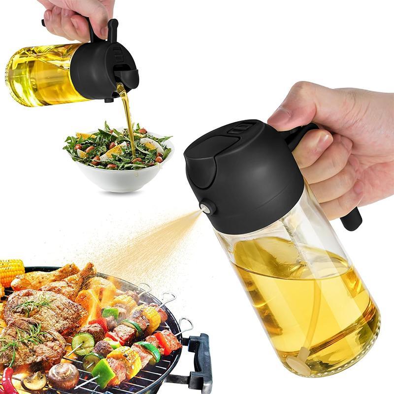 2-in-1 Oil Dispenser & Sprayer Bottle