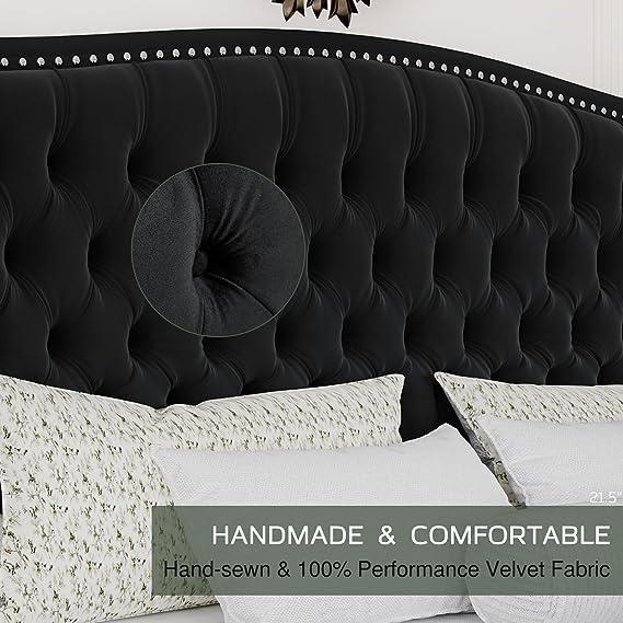Hand-Sewn Button Tufting And Nailhead Trim