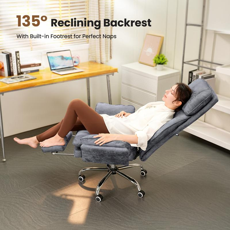 135° Recline With A Built-In Footrest For Real Naps